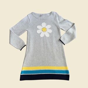 Gymboree Gray Dress with Daisy and Stripes